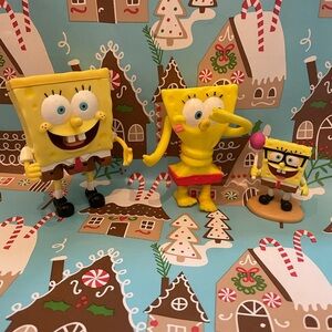SpongeBob SquarePants Yellow Action Figures Set